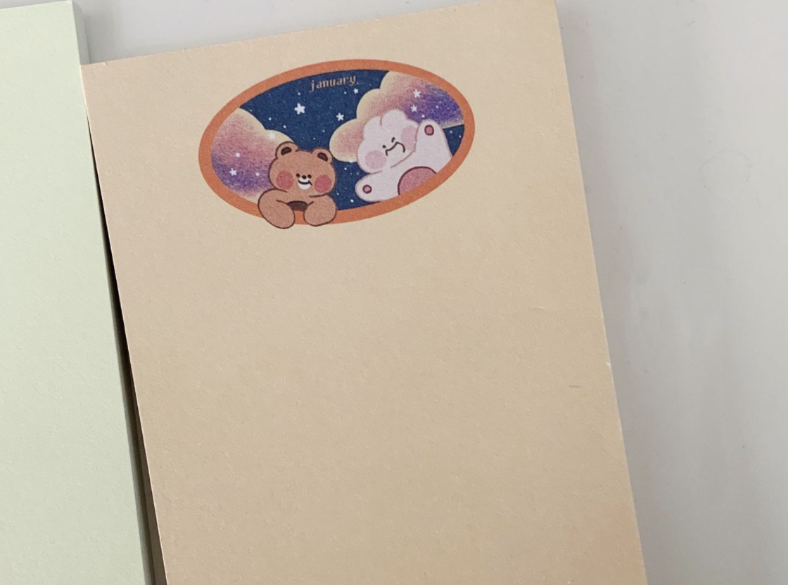 韓國日月星空 Memo Pad (長版)