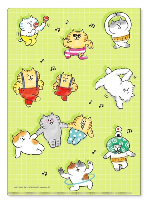 Mind Wave A4 folder(2024年12月款!有齊喵之助﹑柴犬犬﹑豆豆雞!)