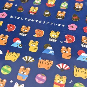 Mind Wave 招福可愛老虎貼紙