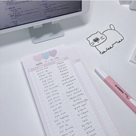 韓國 單詞學習紙 (Half B5 Size)