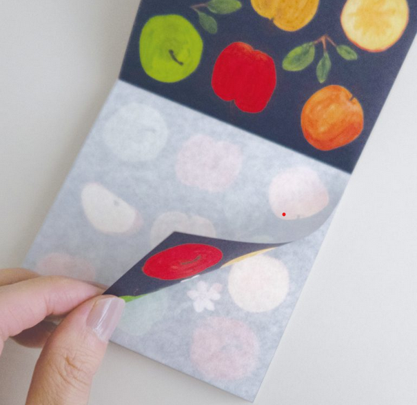 日本插畫家 Iwashima Ayu 水果方形 Memo pad