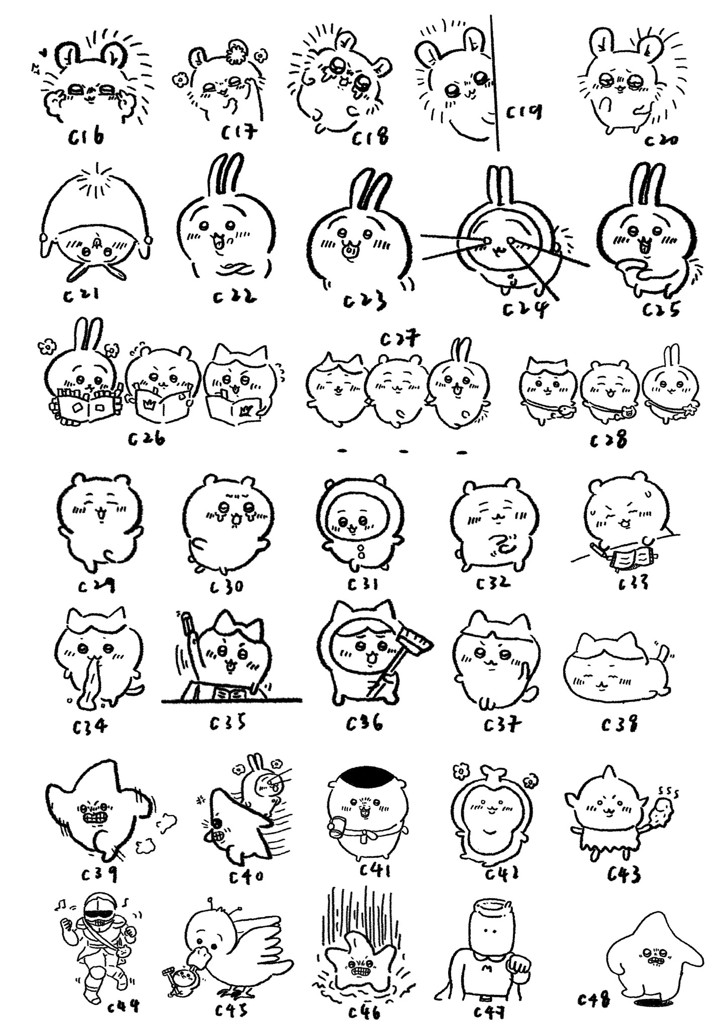 如虎文具自家製印章—— chiikawa系列(第一彈)