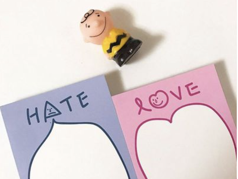 Love/Hate Memo Pad