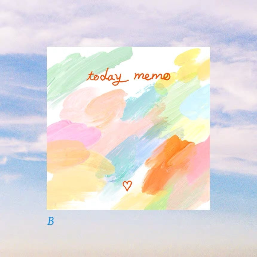 水彩圖案Memo Pad