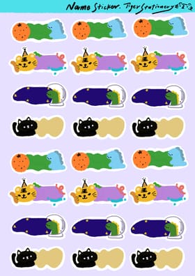 如虎文具自家製姓名貼(連手寫字)