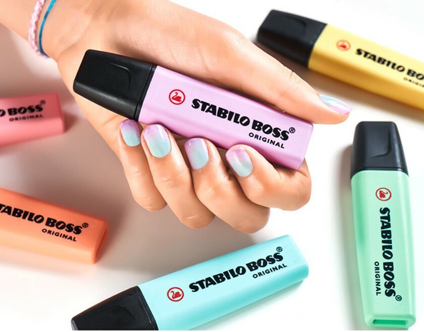 德國stabilo 馬卡龍色系熒光筆