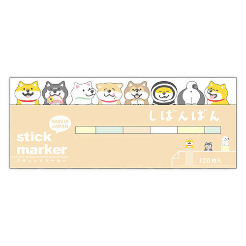 Mind Wave 貓之助/柴犬犬/豆豆雞Stick Marker