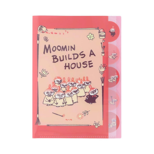 姆明阿美莓果色5格A4文件夾 (Folder)