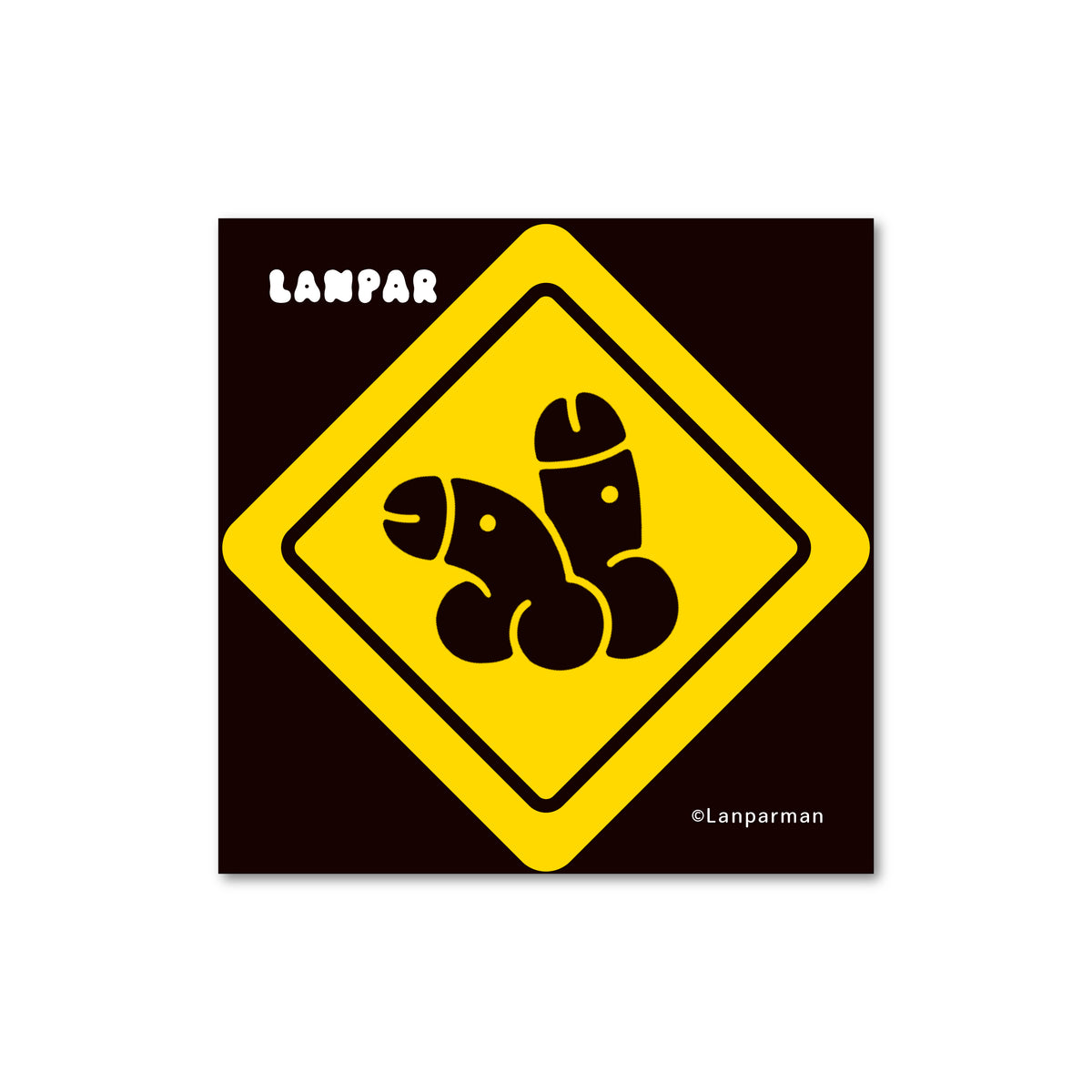 Lanparman 半斷貼紙及大貼紙