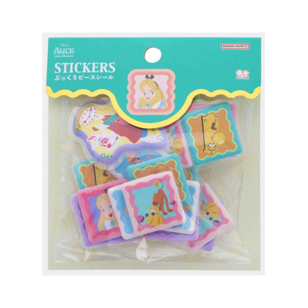Alice in Wonderland 愛麗斯/生蠔BB 海棉粒粒貼紙
