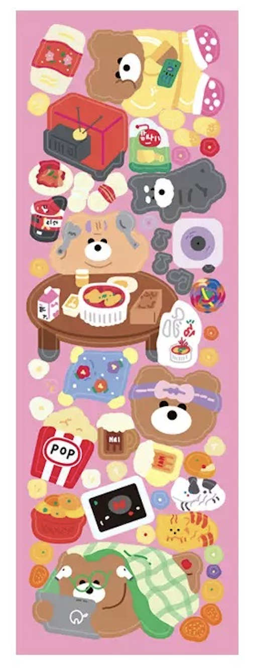 韓版小熊咕卡貼紙