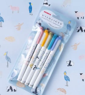 Zebra Mildliner 螢光筆 動物限定版 SET