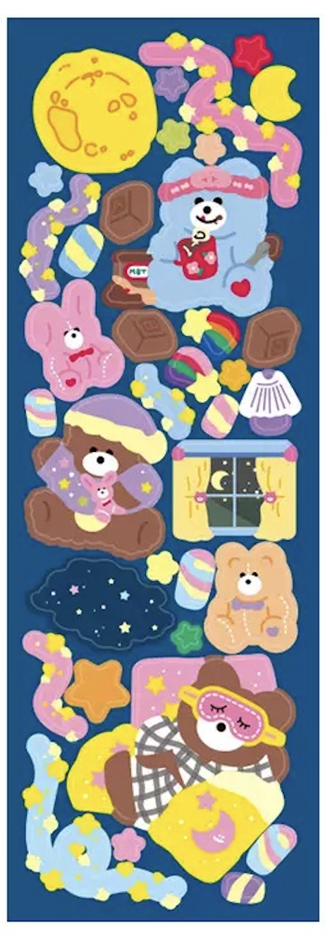 韓版小熊咕卡貼紙