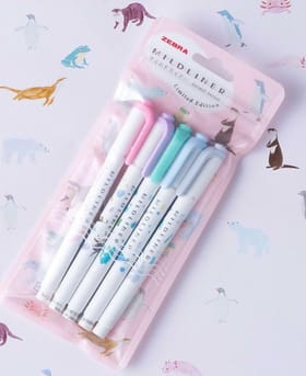 Zebra Mildliner 螢光筆 動物限定版 SET