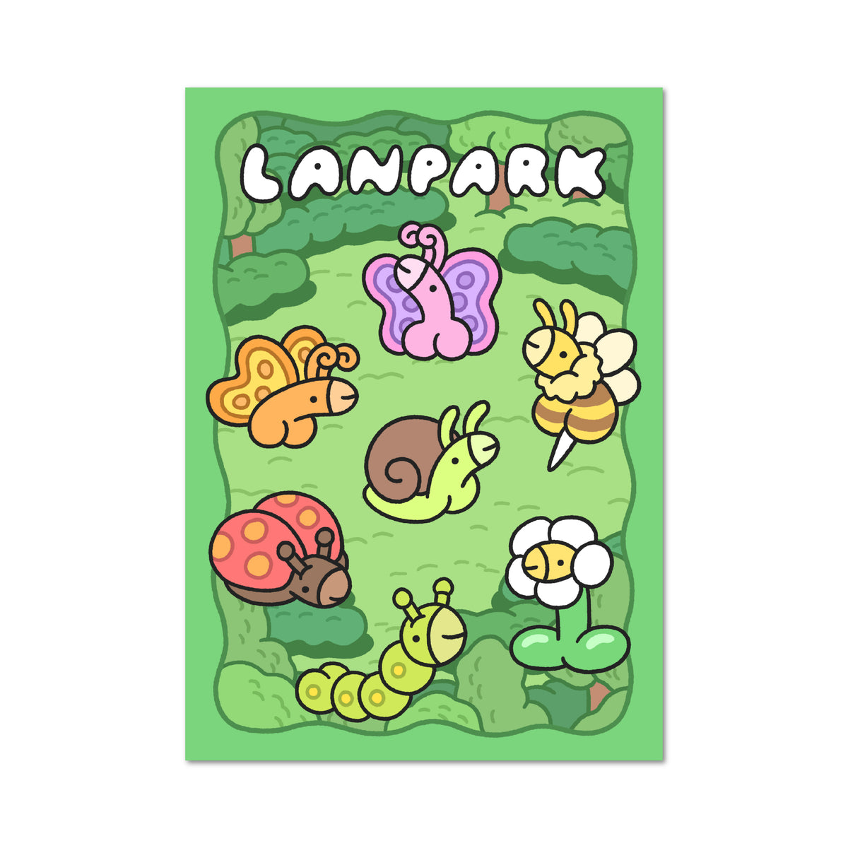 Lanparman 半斷貼紙及大貼紙