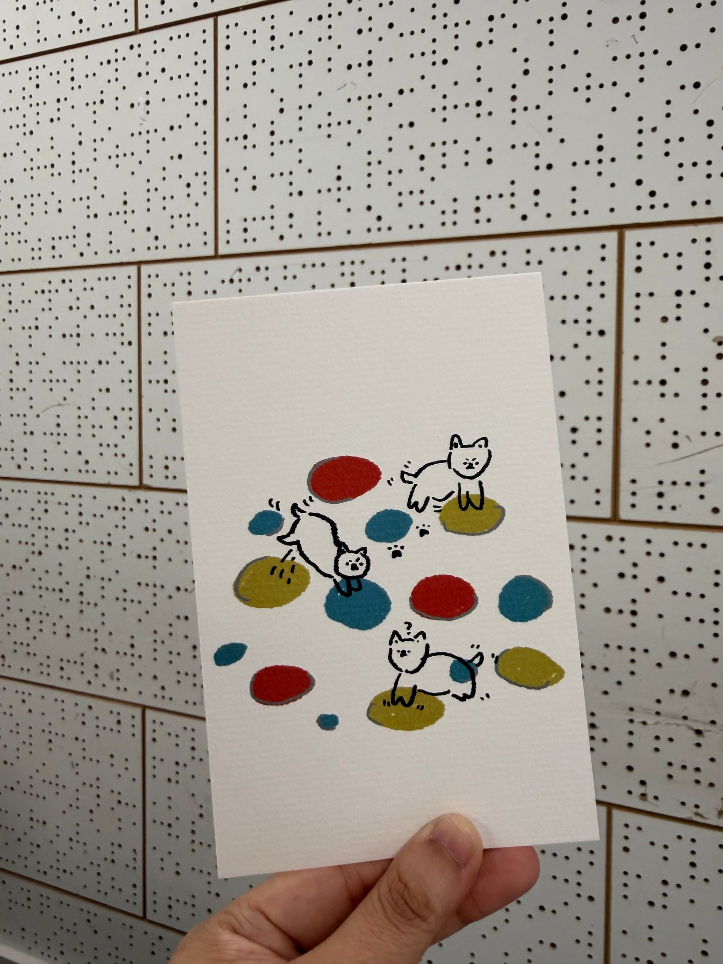 如虎自家製系列— 動物扭扭樂明信片