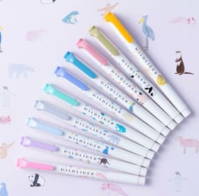 Zebra Mildliner 螢光筆 動物限定版 SET