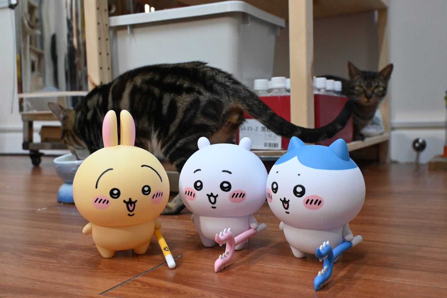 ちいかわ(Chiikawa) 官方正版立體手辦模型 (PVC膠) 有御三家同飛鼠哦~