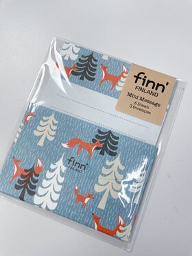 日本 Finn mini message card 連信封