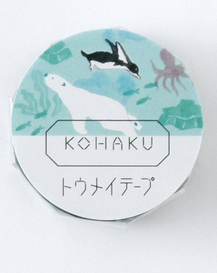 日本Green Flash 半透明 海洋生物 Masking Tape