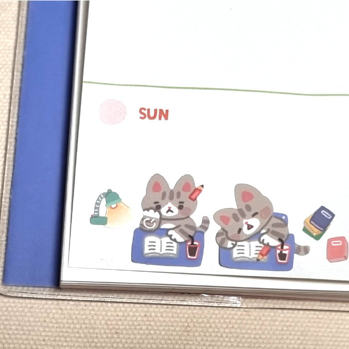 韓國Bonito 水彩風貓咪貼紙