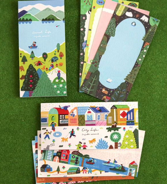 表現社 cozyca X 鈴木鳴海 2025 秋季 一筆箋(長形Memo Pad)