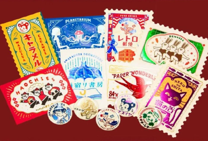 ROKKAKU X オビワン（ob1toy） 復古系列 燙印明信片