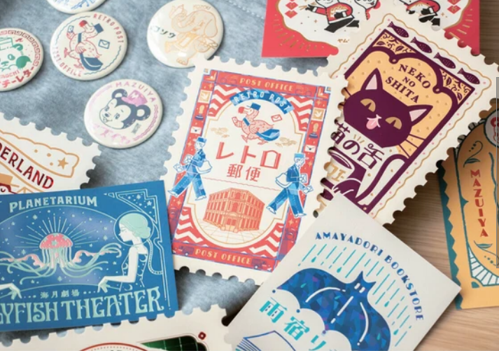 ROKKAKU X オビワン（ob1toy） 郵票系列 燙印明信片