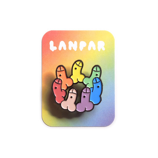 Lanparman  PIN 彩虹ㄐㄐ襟章