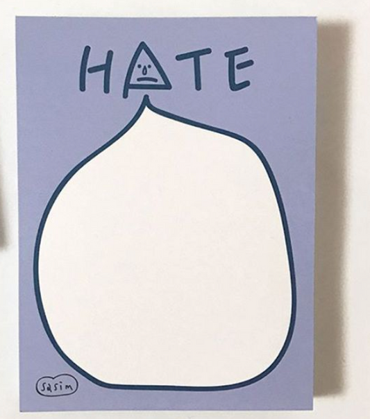 Love/Hate Memo Pad