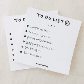 韓國To do list Memo Pad